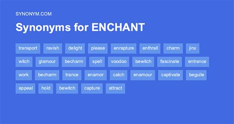 synonyms for enchant|antonym of enchanted.